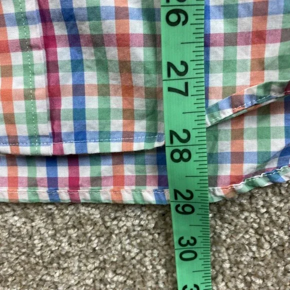 Vineyard Vines Mens Slim Fit Whale Gingham Shirt XS Colorful - Picture 6 of 7